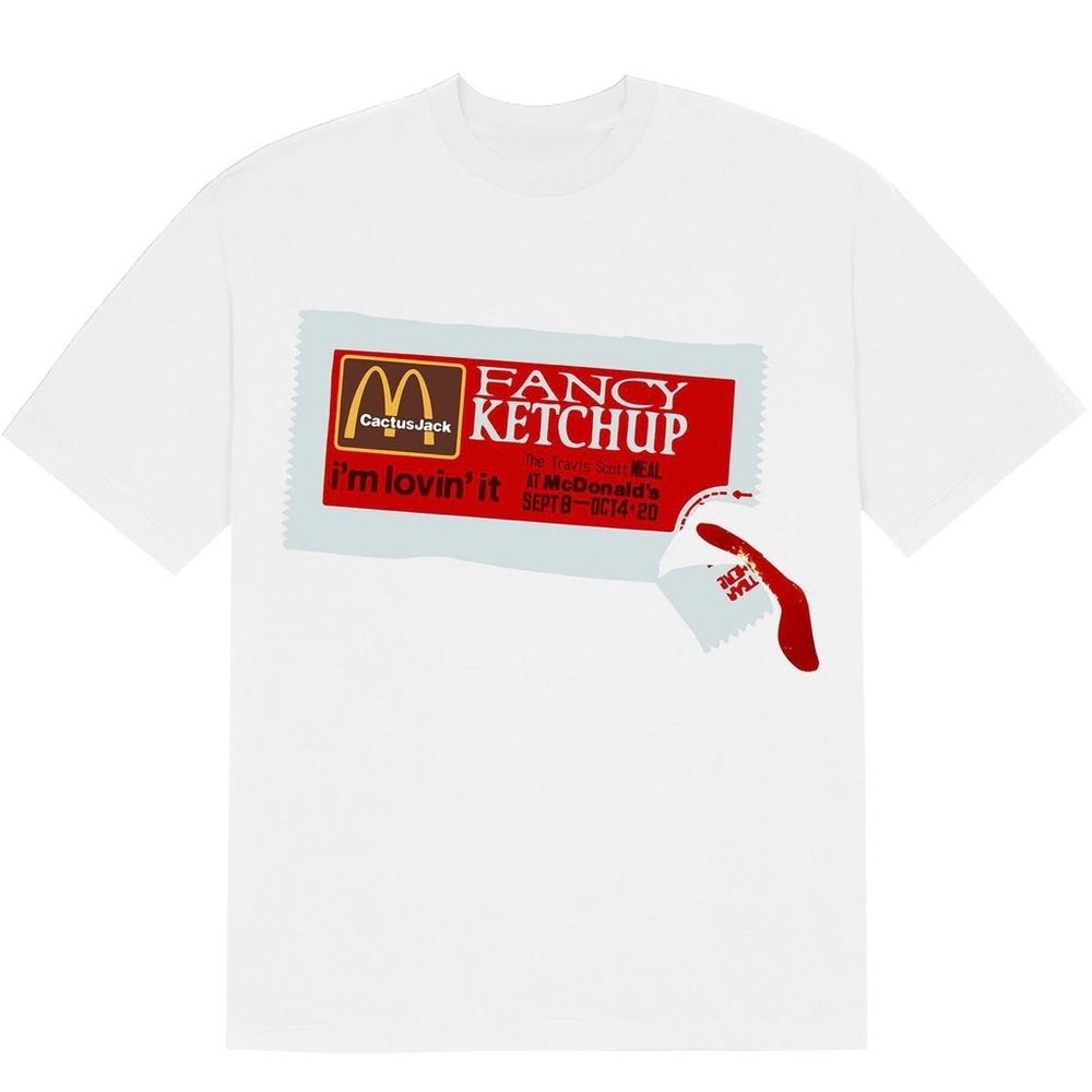 New✨Travis Scott Mcdonalds CPFM 4 Ketchup T-Shirt